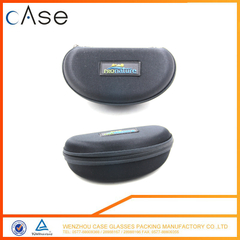 Hottest Factory Price black fabric EVA zipper sunglass case with logo