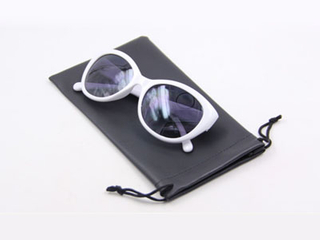 Leather bag for print/Sunglass case with leather D40