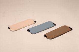 Three types of glasses leather case, easy to carry, small and delicate