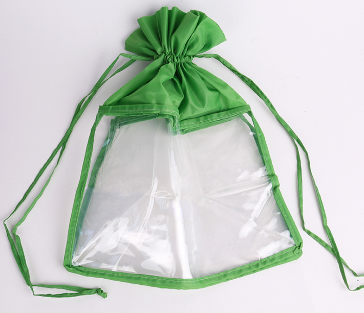 Transparent pvc bag zipper travel storage bag