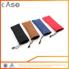 Custom suede optical sample bags