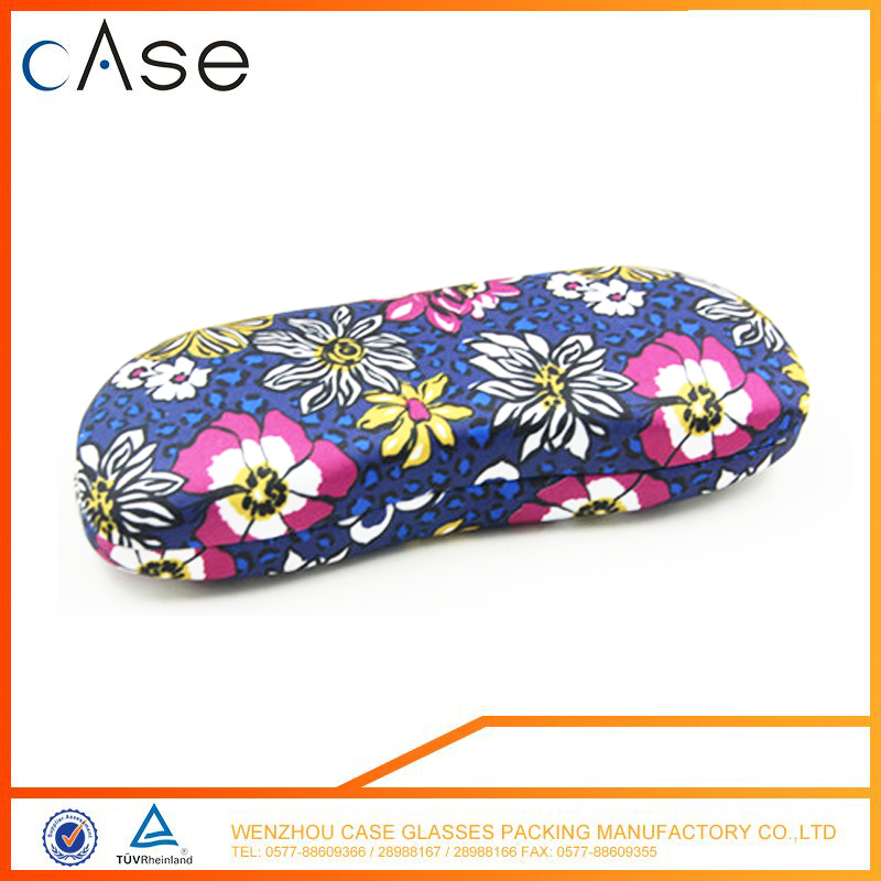 Factory Supply Personalized logo Hot -printing microfiber+sponge reading glasses case