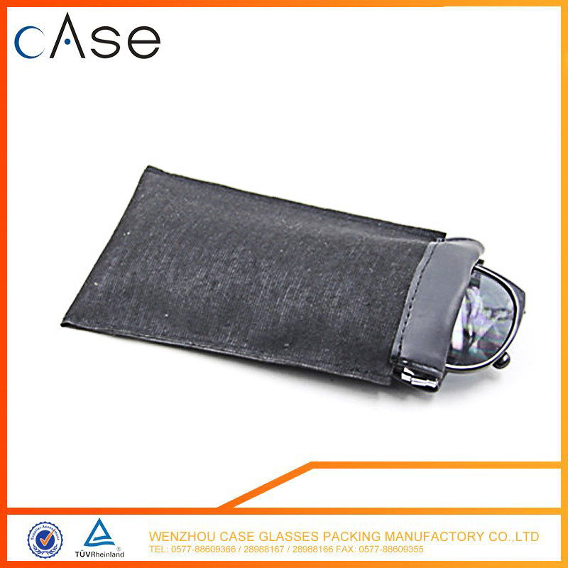 Leather wholesale traveling sunglasses Optical glasses bag/pouch