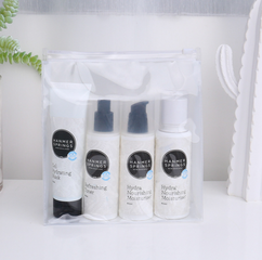 Simple waterproof pvc zipper bag spot high frequency hot pressing transparent pvc bag environmental protection gift cosmetic packaging bag