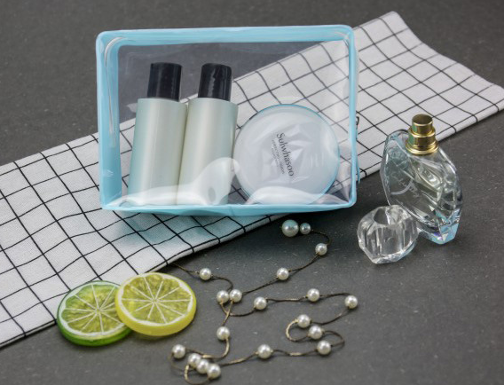 Simple and transparent cosmetic bag Three-dimensional environmental eva bag Zipper waterproof multi-function wash bag Travel storage