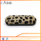 WZ suede print metal optical eyeglasses case I191