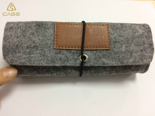 Hot sale woolen glass storage case R100