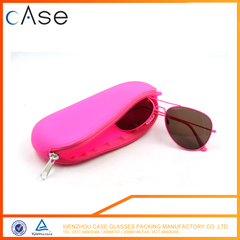 LB56 WenZhou soft silicone eyeglasses bag with zipper