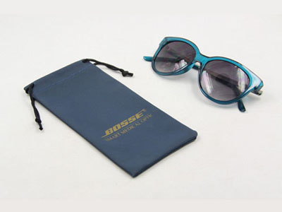 PVC PU sunglasses pouch with embossed logo D02