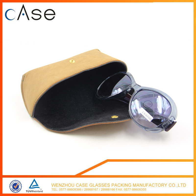 WZ PU Sandwich spectacle-case for sunglasses wholesale eyeglass CASE