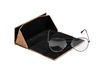 2021 Sunglasses, Triangular, Brown Wood-grain Fabric, Detachable Case, Innovative Design,