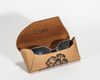 Eyeglass Case Hard Shell, Portable Sunglass Case, fashionable Kraft Paper Eyeglass Case, Lightweight