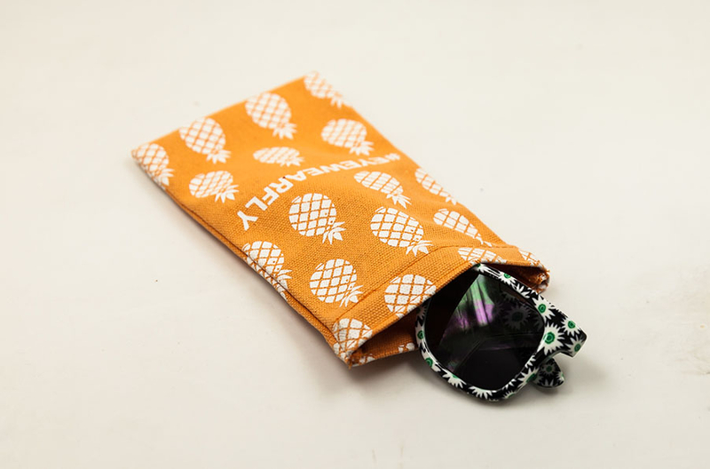 The Orange, Pineapple-printed Eyewear Bag
