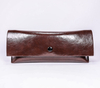 2021 Glasses Case A Dark Brown Eyeglass Case That Looks Like A Leather Wallet