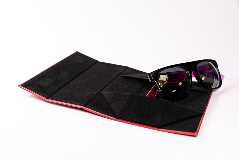 2021 Sunglasses, Red, Square, Detachable Handmade Case