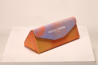 Triangle Folding Sunglasses Case with Oxford fabric；Reading Glasses Box Foldable Triangle Spectacle Case