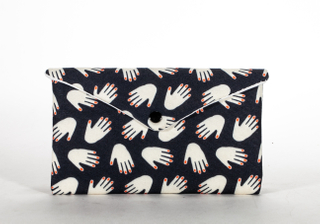 2021 Sunglasses, Black, Palm Print Glasses Soft Bag