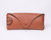 2021 Glasses Case A Brown Glasses Case with A LOGO Printed on It Looks Like A Leather Wallet
