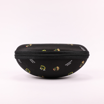 2021 Glasses Case A Black Eyeglass Case with A Miniature Print That Looks Like A Fanny Pack