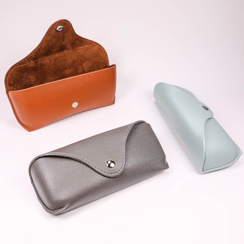 2021 Glasses Box Sunglasses in Three Colors, Clamshell Is A Triangular Glasses Case, Like A Small Leather Bag