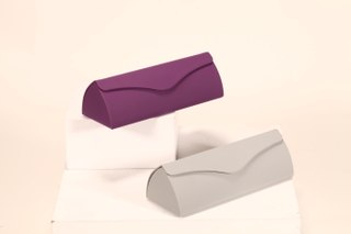 Eyeglass Case Hard Shell, Portable Sunglass Case, fashionable PU Leather Eyeglass Case