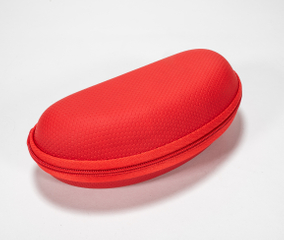 Eyeglasses Case Portable Zipper Protect Case with Clip, Fit for Safety Reading Glasses Case