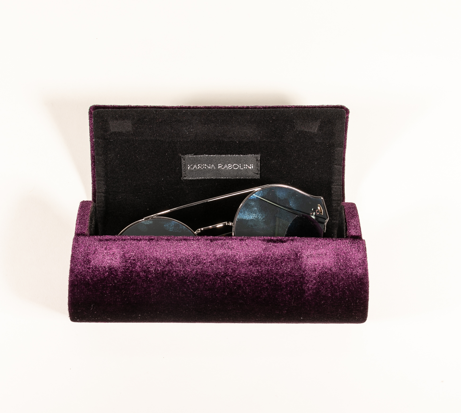 2021 Sunglasses, Dark Purple, Handmade Glasses Case Printed with LOGO, Look Like A Lady's Leather Bag