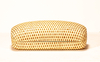 Customized metal eyeglass cases with paper woven surface eco-friendly, recyclable and sustainable