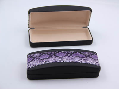 I57 Metal optical glasses case with the popular leather