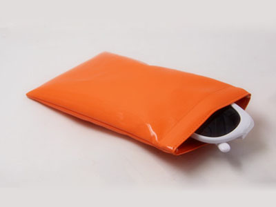 Candy color PU sunglasses bag with leaf spring D129