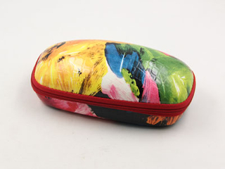 Floral PU EVA sunglasses case H801