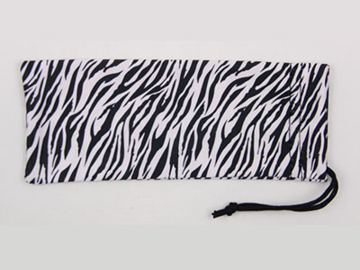 Hot-print Microfiber glasses pouch with one drawstring D132